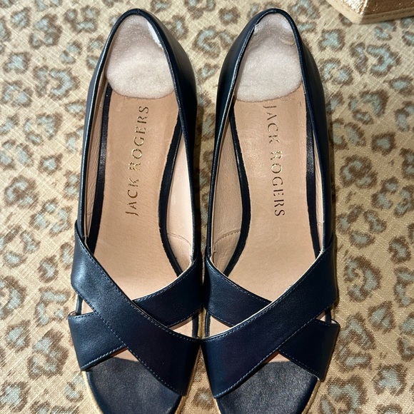 EUC JACK ROGERS Wedge Espadrille 7M - Picture 2 of 6